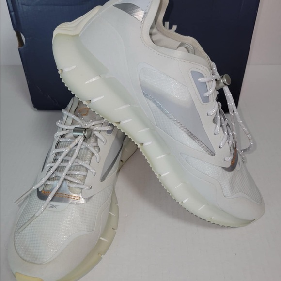 Reebok Zig Kinetica Horizon true grey white Fw6284 B-grade Running Women shoes - Picture 2 of 6